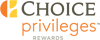 The image contains a logo with the text "Choice privileges" and "enrollment." The "Choice" text is in dark gray, and "privileges" is in orange. logo on footer section.